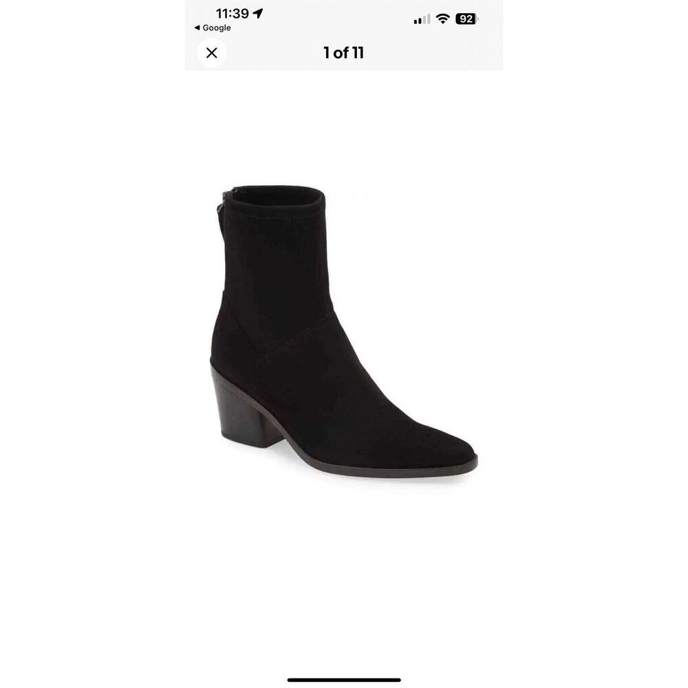 27 Edit Berkley2 Women's Black Suede Boots‎ Bootie 9M Nordstrom In Orig Box.